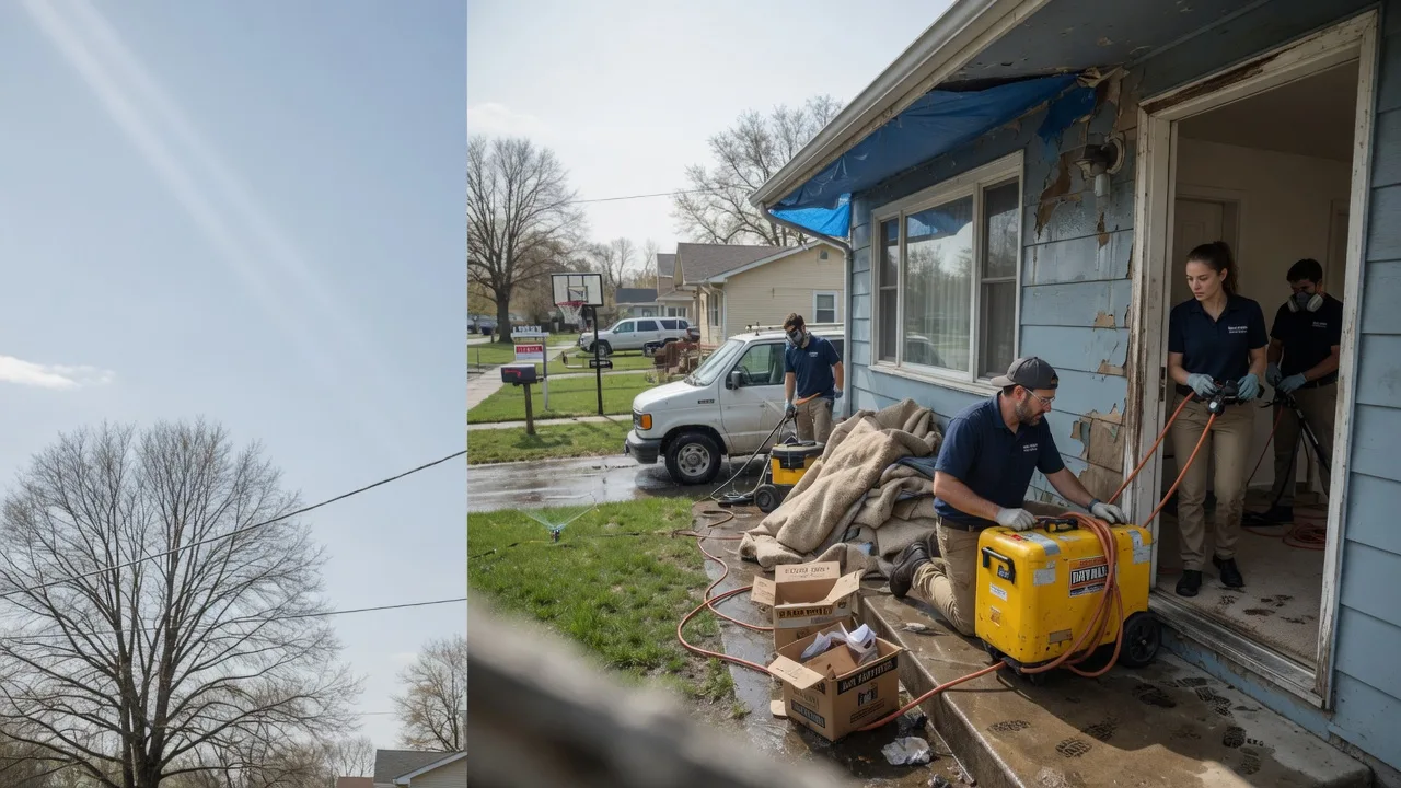 Basement Flood Cleanup in Blum, TX near me